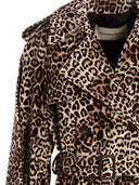 Alexandre Vauthier Leopard Velvet Trench