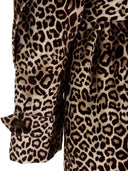 Alexandre Vauthier Leopard Velvet Trench