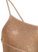 Andreādamo Sequin One Shoulder Dress