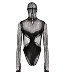 Dion Lee Cut Out Detail Lace Bodysuit