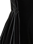 Giovanni Bedin Contrast Faltenflanellkleid