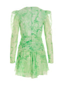 Alessandra Rich Tie Dye Silk Dress