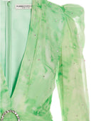 Alessandra Rich Tie Dye Silk Dress