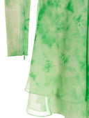 Alessandra Rich Tie Dye Silk Dress