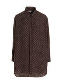 قميص حرير مطبوع من ميزون مارجيلا