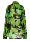 قميص لويزا بالو كبير الحجم بطبعة.