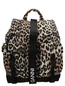 Ganni 'Leopard Tech' Backpack