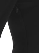 Versace lungo abito con cappuccio tagliato