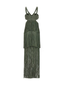 Herve Leger 'Strappy Tiered Fringe' Dress
