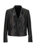 Ferragamo Leather Blazer Jacket