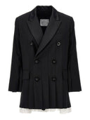 SACAI Falten Blazer -Kleid