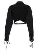 Andreādamo 'Criss Cross' Cropped Shirt