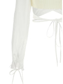 Andreādamo 'Criss Cross' Cropped Shirt