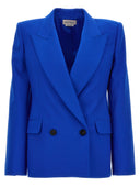Alexander Mcqueen Double Breast Wool Blazer Jacket