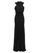 Saint Laurent Long Kapuzenkleid