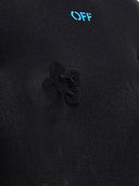 Off White Long Hooded Dress