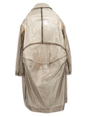 Comme des garçons gabardina de textura de gran tamaño