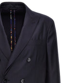 Etro Striped Single Breast Blazer Jacket