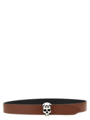 Alexander McQueen Skull Reversible Cinturón