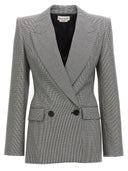Alexander McQueen Blazer Houndstooth a doppio petto