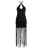 Rotate Birger Christensen Sunday Capsule Bead Fringed Dress