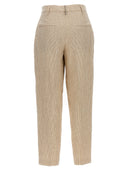 Brunello Cucinelli Striped Pleated Pants