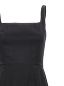 Alexander Mcqueen Zip Wool Midi Dress