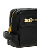 Custodia di bellezza in pelle Tom Ford Logo