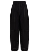 Pantalones de la curva elástica de Ganni