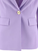 Pinko Single Breasted Blazer In Crêpe Stretch