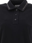 Brunello Cucinelli Piqué Polo Shirt With Monili