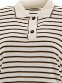 Brunello Cucinelli "Sparkling Stripe" Polo