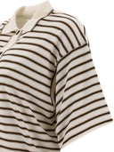 Brunello Cucinelli "Sparkling Stripe" Polo