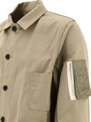 Sacai Twill And Nylon Jacket