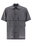 Sacai Pinstripe Shirt With Pockets