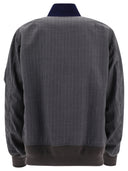 Sacai Pinstriped Bomber Jacket