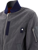Sacai Pinstriped Bomber Jacket