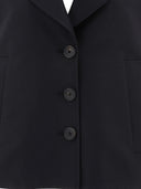 Marni A Line Cady Jacket With Back Pleat
