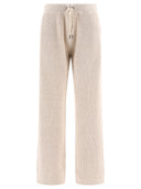 Brunello Cucinelli Sequin Embellished Ribbed Trousers