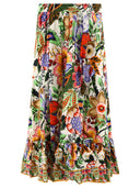 Gonna etro con stampa bouquet