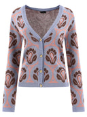 Etro Jacquard Knit Cardigan