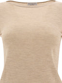 Brunello Cucinelli Cachemira y Silk Sweor Ligero Sweeple