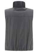Brunello Cucinelli Reversible Cashmere Knit Vest With Monili