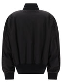 Off White Oversized Nylon Bomber Jacket