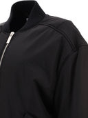 Off White Oversized Nylon Bomber Jacket