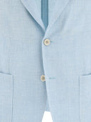 Lardini Single Breasted Linen Blend Blazer