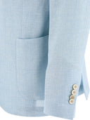 Lardini Single Breasted Linen Blend Blazer