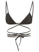 Palm Angels "Criss Cross"Lurex Bikini 상단