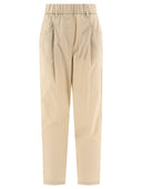 Pantaloni Brunello Cucinelli con linguetta brillante