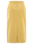 Max Mara "Denver" Straight Fit Gabardine Skirt
